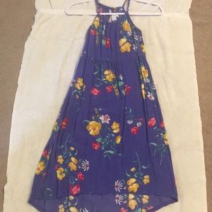 Blue floral dress
